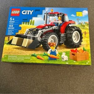 New Lego City Tractor Set #60287 with 144 Pieces